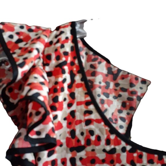 Ann Taylor Top Blouse Flutter Cap Sleeve Cutout Back Spring Summer Top 8 - Picture 13 of 16